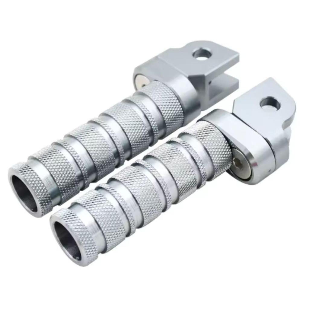 Deepa Ribusu Front Steps and Right for CBR1000RR and GROM NSR50R (Left Set) (Silver) [Used]