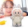 5-1pcs For Labubu Transparent Protective Cover Monster Elf Doll Cover Storage Box Cute Elf Plushie Display Cover for Party Dolls
