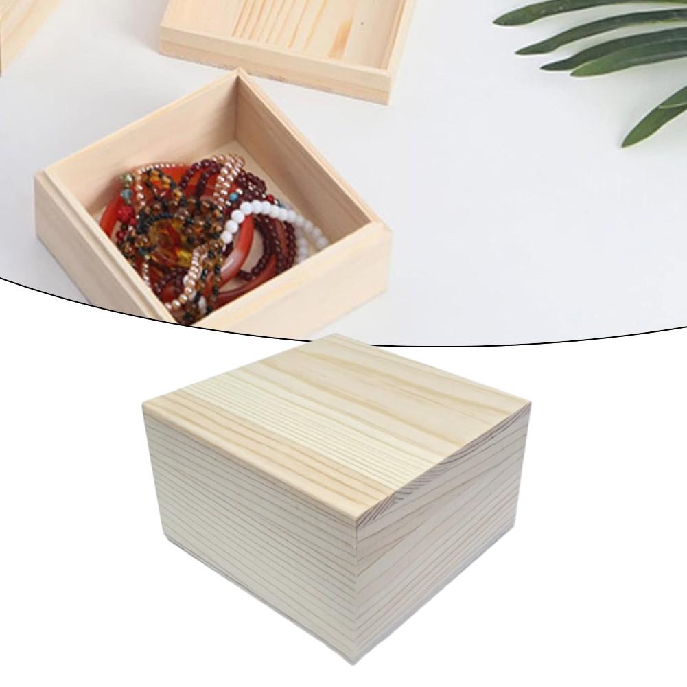 Paint Jewelry Collection Box Storage Box Wooden Box Pine
