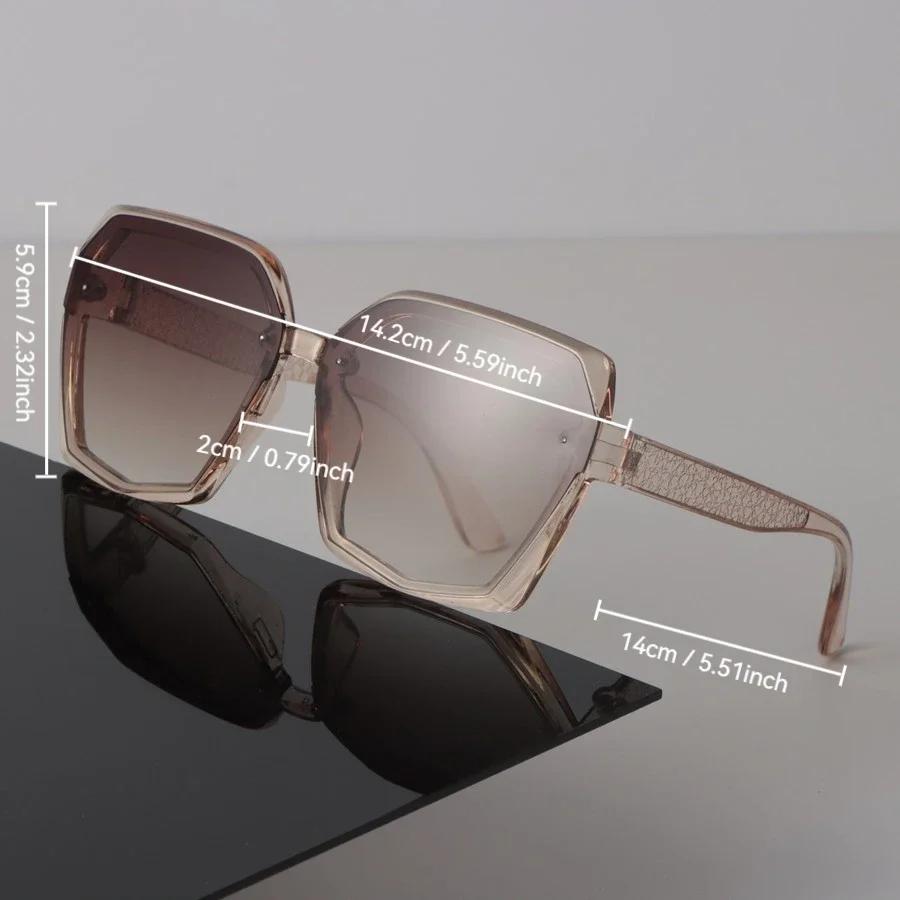 Sexy Eckige Sonnenbrille Damen Herren Verlauf Sonnenbrille Klassische Designerbrille Mode Bunte Spiegelgläser Marke