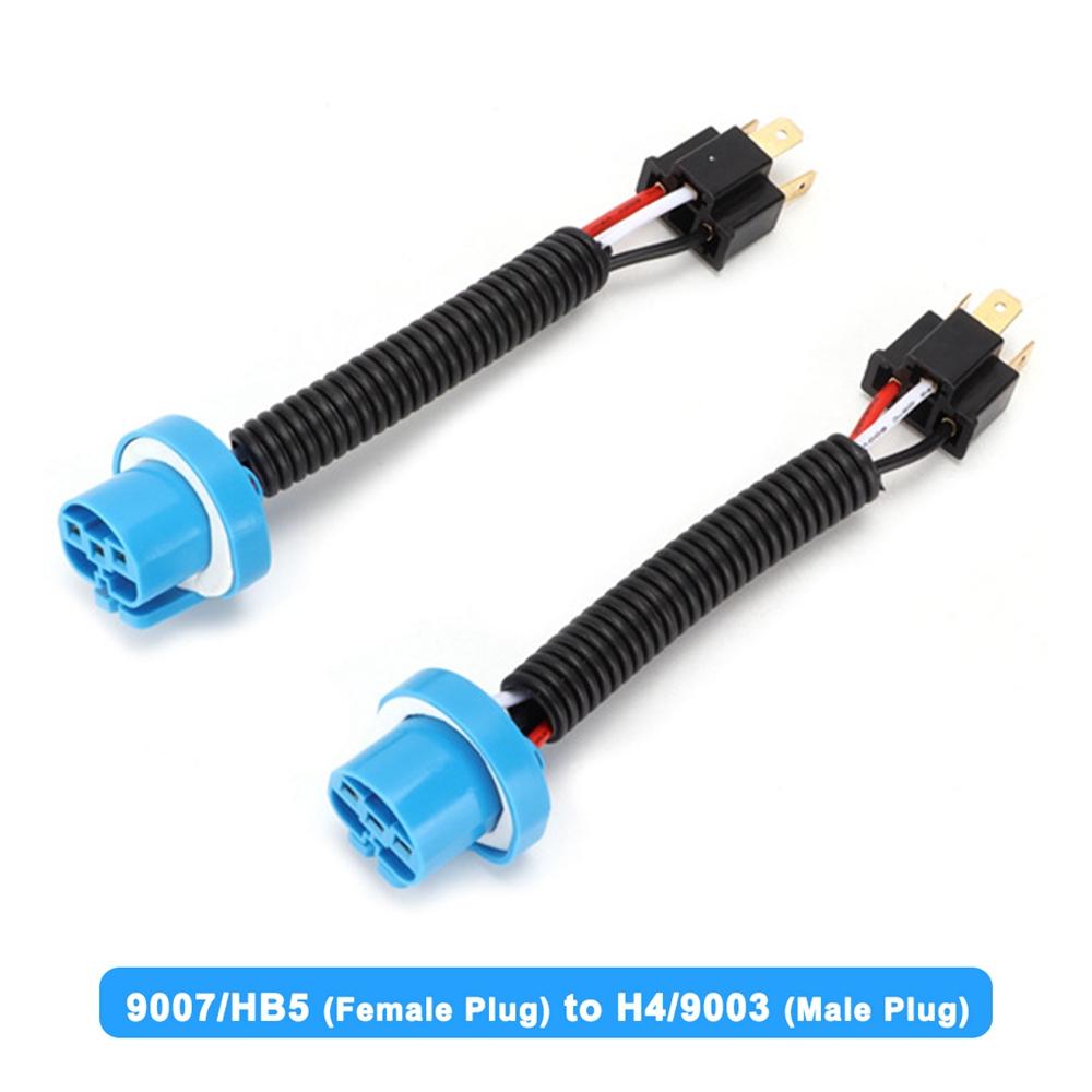 H11 to H1 Adapter Cable H7 Headlight Bulb Wire Car Fog Light Convert 9007 Socket Harness Moto Headlamp Ceramic Plug