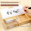 Multifunctional Password Lock Stationery Box Large Capacity Double Layer Pen Box  Girls