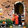 Bats Halloween Wall Decor - 81 Pcs Reble 3D PVC Decorative Wall Bats with Double-Sided Adhesive