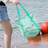 Tragbare Netztasche für den Außenbereich, Handtasche, Aufbewahrungstaschen für Kinderspielzeug, Schwimmen, große Strandtasche für Handtücher, Damen, Kosmetik-Make-up-Organizer