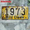 Vintage 1973 Classic Metal License Plate Wall Art 11.8x5.9 Inches Rustic Aluminum Sign for Garage Man Cave Retro Outdoor Decor