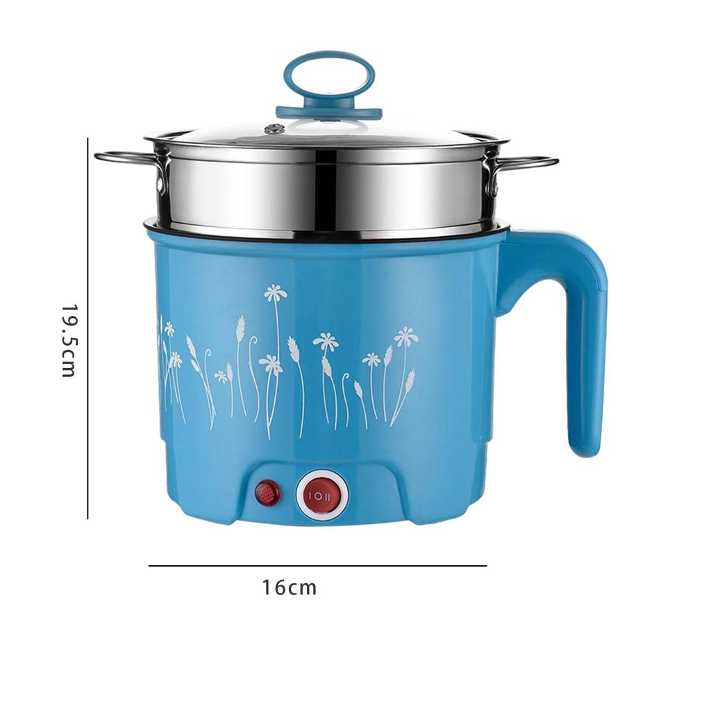 Pentole elettriche per uso domestico, portatili, multiuso, mini cuoci-ramen, mini pentola per cuoci-ramen, mini pentola per Shabu Shabu, ravioli, uova di Ramen fritte