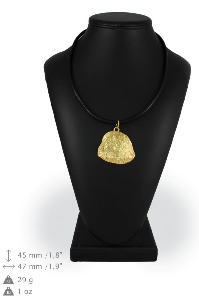 Pekingese, Pekinese, Peke - necklace with a dog in a gift box, gold-plated pendant for a dog lover, striking jewelry by Art-Dog