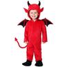 Halloween Children's Costume Night Fork Hooded Red Demon Vampire Performance Costume Cute Little Demon Bat Performance Costume