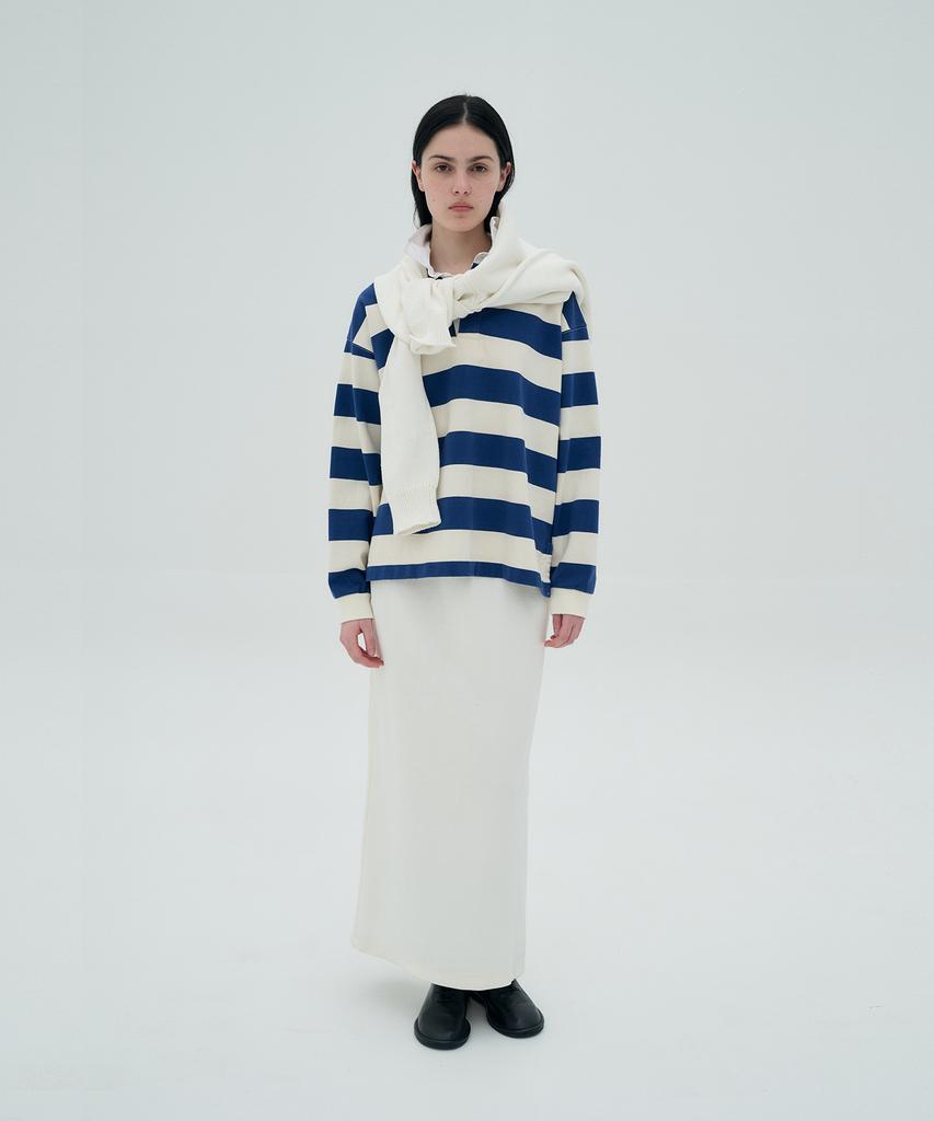 Jeonggamseutyudio Pigment Dyed Sweat Maxi Skirt_2 Color