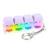 4 Keys Button Keycap Fidget Keychain Keyboard Key Toy Keyboard Clicker Toy Keyboard Cube Toy for Adult Gifts To Relief Pass Time