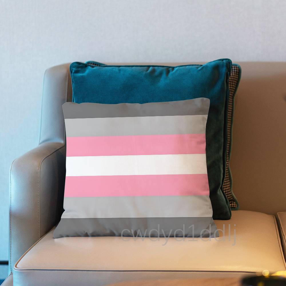 Lgbtq Flags Lesbian Pillow Case Short Plush Sofa Decorative Gift Home Double-sided Printing Cushio