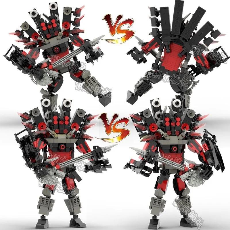 Skibidi Toilet Building Blocks Zombie Skibidi Toilet Logo The Audio Man And Camera Titan Man Building Block DIY Bricks Toys