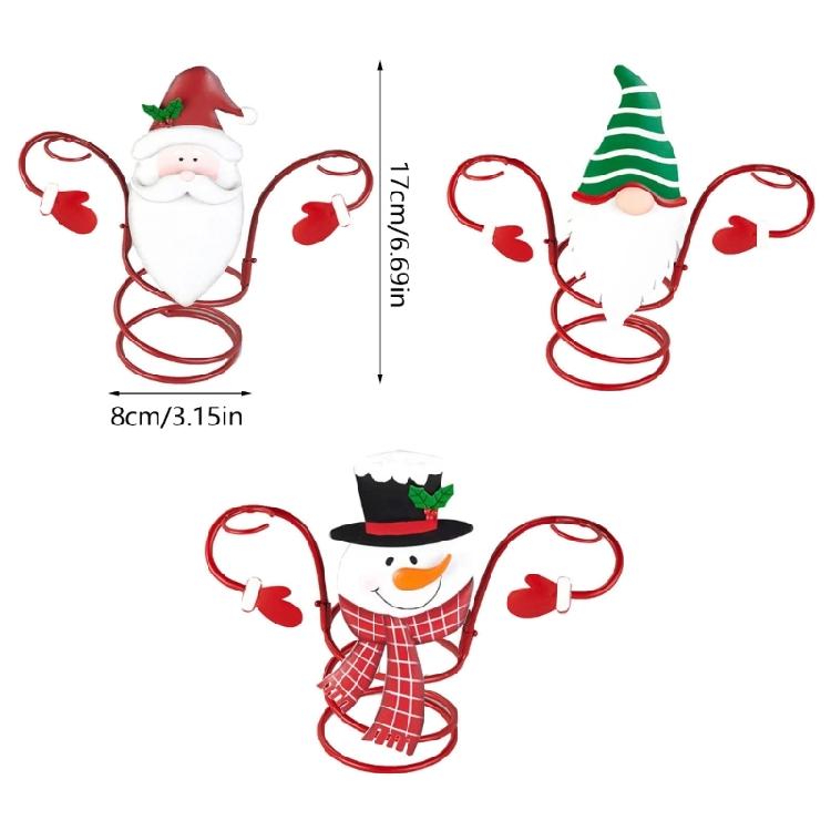 Holiday Wine Bottle Glass Holder Kitchen Storage Rack Christmas Bar Home Decor