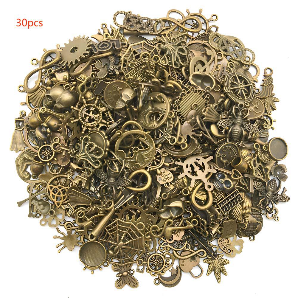 30-Piece Pendant Set for Jewelry Making, DIY Crafts and Decorative Projects