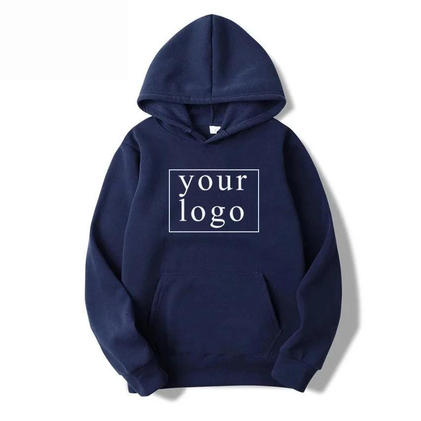 2024 Man Woman Casual Custom Printed Text DIY Hoodie Customized Logo Personalized Hoody Custom Hoodies Text Logo Sweatshirt