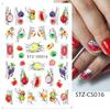 French Nail Stickers Liner Nail Art Decals Colorful Sliders Manicure Decor Summer