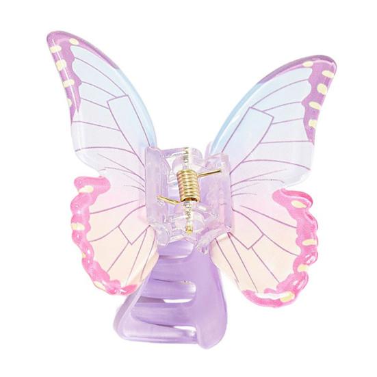 

Hair Claw Butterfly Design Back Head Hair Clip Anti-slip Teeth Strong Grip Shark Hair Clip Lightweight Versatile Hair Accessory