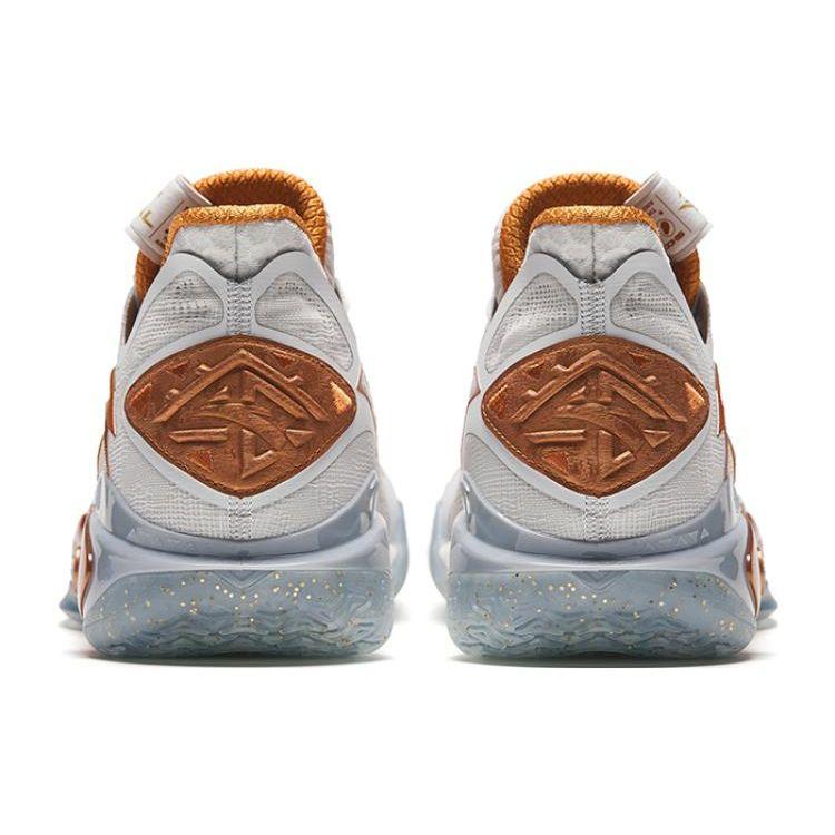 Anta Shock Wave 5 Immortality Men Sneakers Copper White Orange 112331106-8