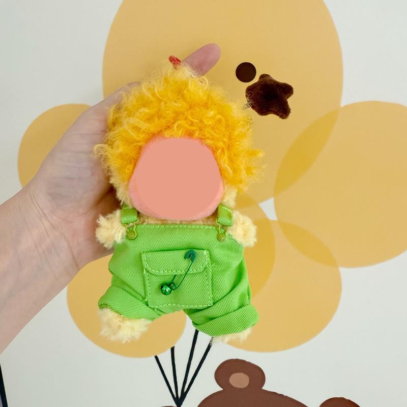 [Cloth Only] Twinkle Twinkle Candy Bell Pocket Overalls, 15cm Doll Clothes, Cotton Doll Clothes