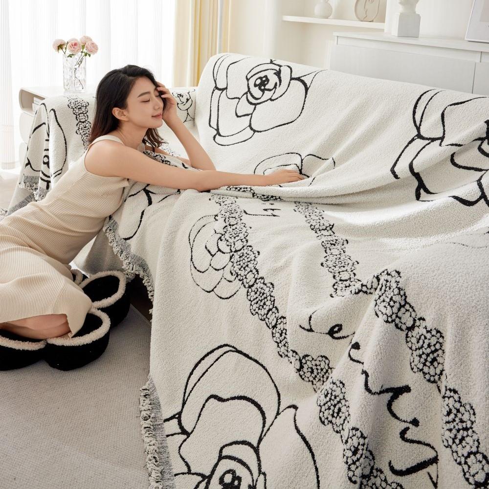 Soft Sofa Cover Blankets Outdoor Camping Picnic Large Blanket Leisure Relax Beach Towel Travel Rug Sofa Mat