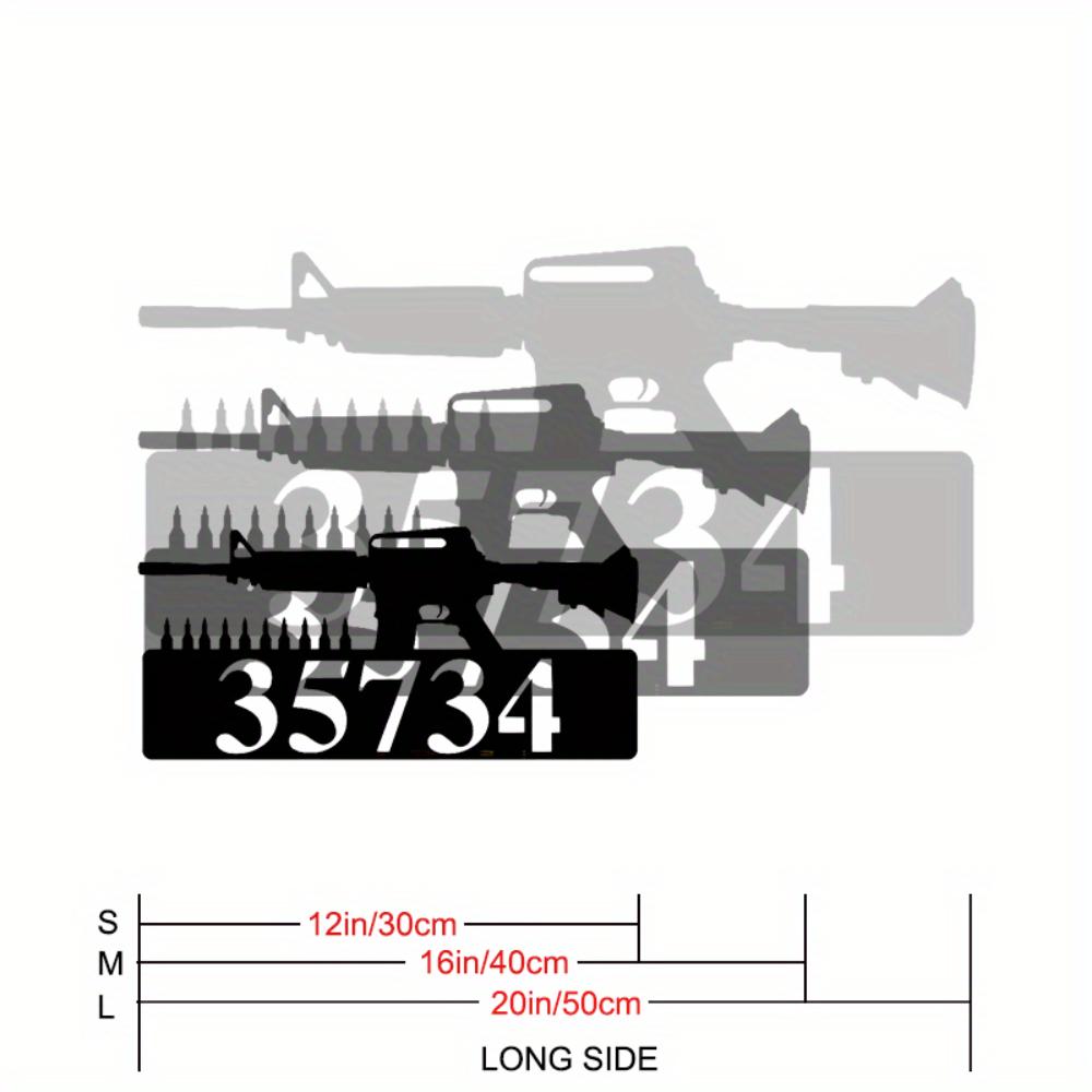 

AR-15 Metal Wall Art, Personalized Gun Sign for Man Cave, Military Gift for 2nd Amendment Supporters 30cm