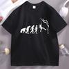 Funny Evolution of Rockclimbing Tshirt Unisex Outwear Climbing T Shirt Casual Short Sleeve Tees Breathable Cotton Unisexs Clothing
