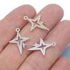 10Pcs Gold Plated Crystal Star Charm Pendant For Jewelry Making Bracelet Necklace Diy Earrings Accessories Craft