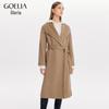 GOELIA Women's High-End Cashmere Double-Faced Wool Lapel Coat