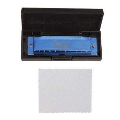 IRIN 10 Holes Harmonica New Style Colorful C Key 20-tone Harmonica Woodwind Instrument Harmonica for Beginners