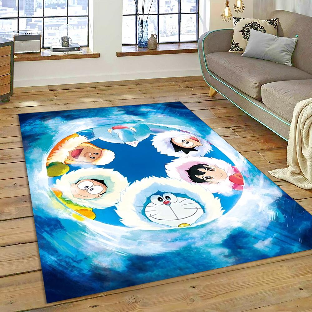 3D D-Doraemon Cartoon Dream Carpet Rug for Living Room Bedroom Home Sofa Decoration,Kids Play Non-slip Floor Mat