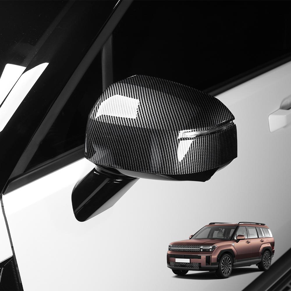 Car Rearview Mirror Cover Trim Corner/Original Style Equipment Decorative Frame Exterior Trim For Hyundai Santa Fe MX5 2024 2025