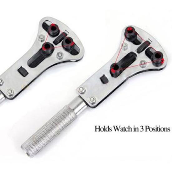 Wrist Watch Case Opener Adjustable Screw Back Remover Wrench Repair Tool