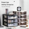 Transparent Drawer-Style Desktop Storage Box for Household Items and Cosmetics