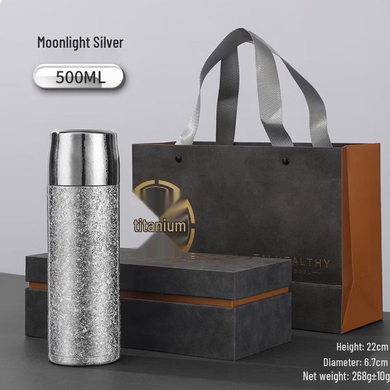 Edish Pure Titanium Insulated Crystal Diamond Cup