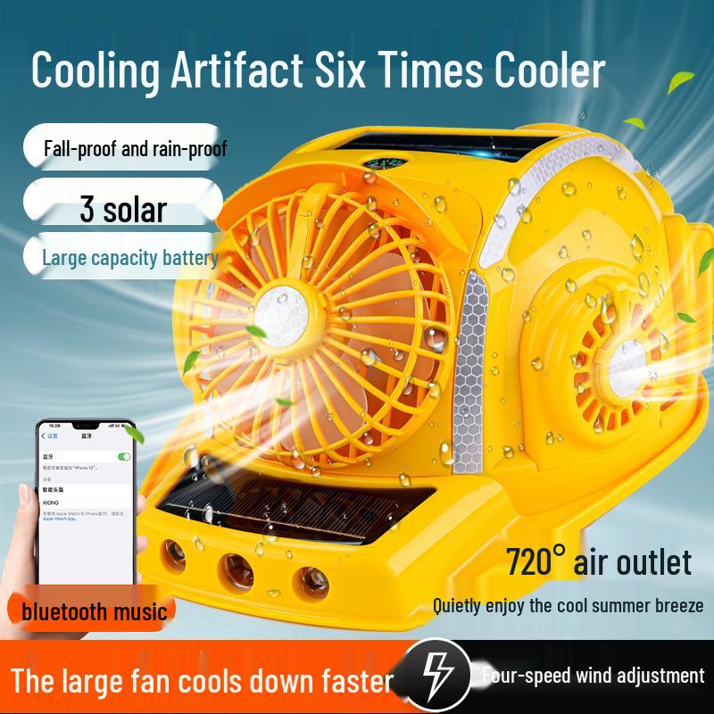 Casco de Seguridad Refrigerante Solar con Ventilador y Protección Solar