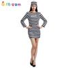 Halloween Prisoner Stage Costume Couple Prop Costume Prisoner Prison Prisoner Performance Costume