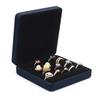 Portable Jewelry Storage Box Luxury Faux Leather Velvet Lining Solid Color Large Capacity Ear Studs Finger Ring Organizer Holder Container Case