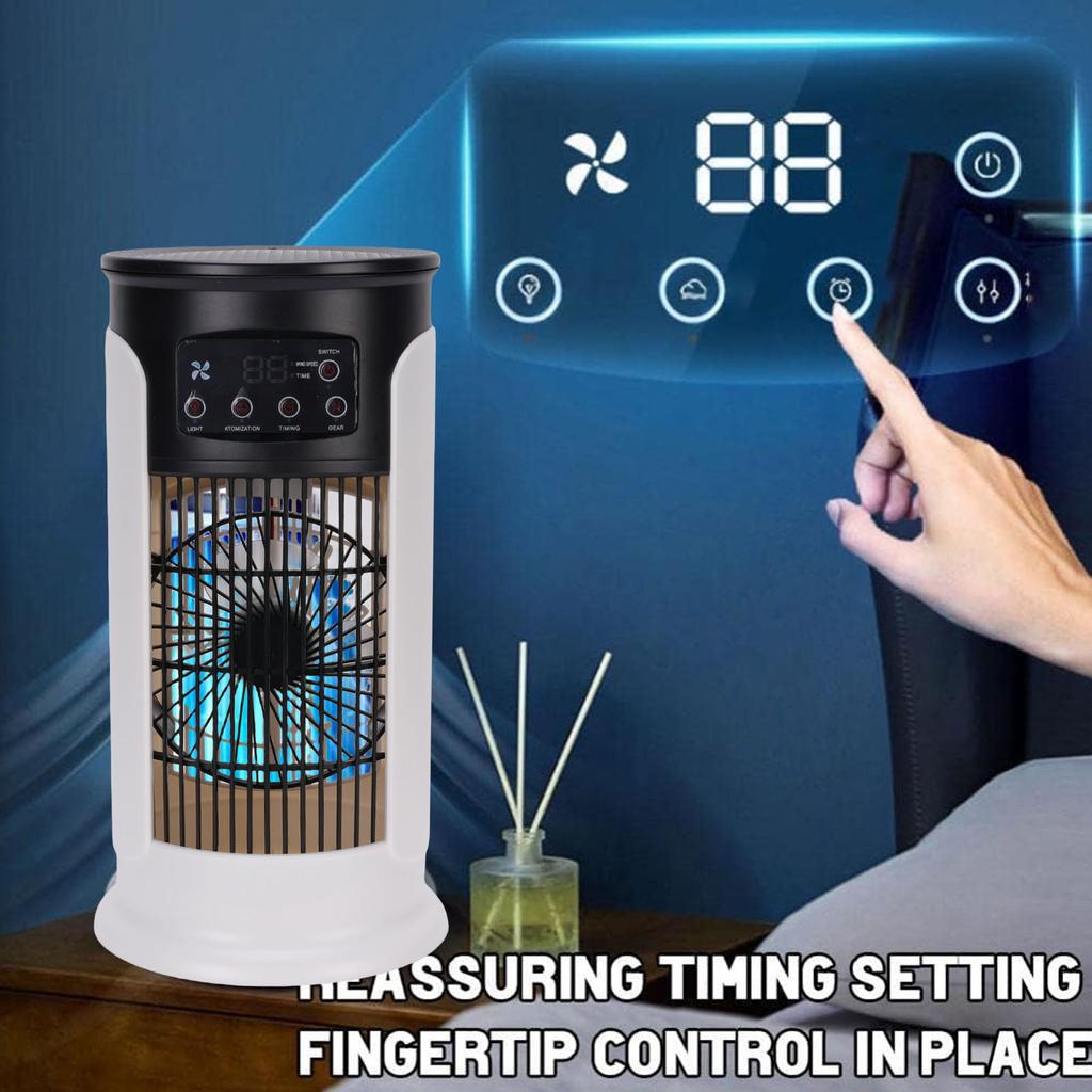 3 in 1 Evaporative Air Cooler USB Portable Air Conditioner 300ml Quiet Personal Cooling Fan Water Tank  with Timer for Home