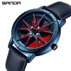 Sanda Meilleure Vente 1088 Montre pour Adolescent: Personnalisé, Cadran Rotatif 3D, Tendance, Quartz Étanche.