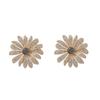 Exaggerated Exquisite Heavy Industry Alloy Full of Diamonds Temperament Big Flower Stud Earrings Medieval Fashion Party Women's Models