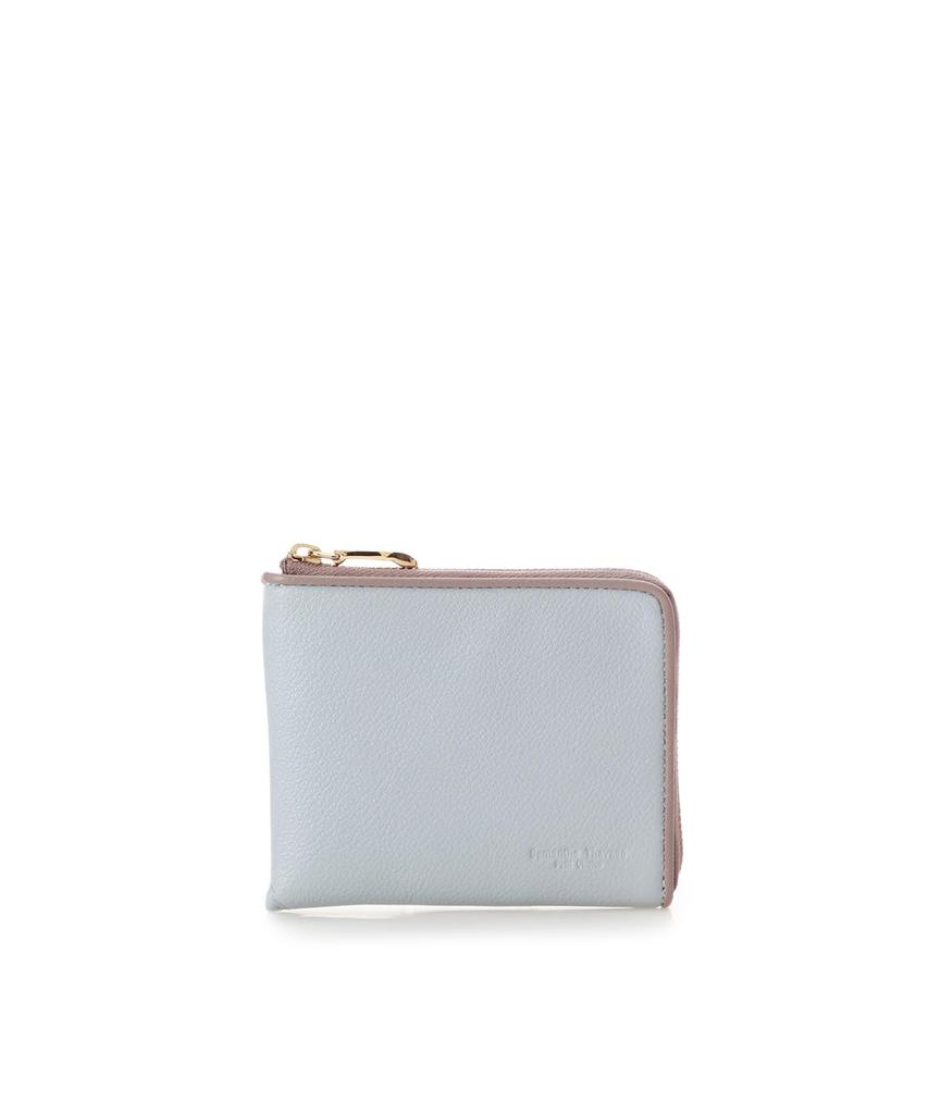 Piping Bicolor Folding Wallet