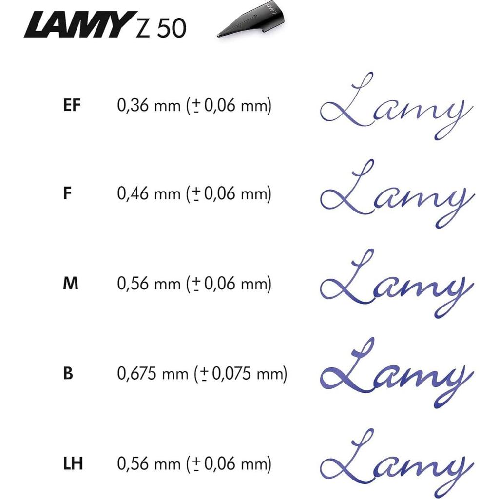 LAMY Z 50 Feine Feder Set - Schwarz.