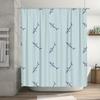 Blue Dolphin Printed Shower Curtain Waterproof Bath Decor Home Bathroom Decoration