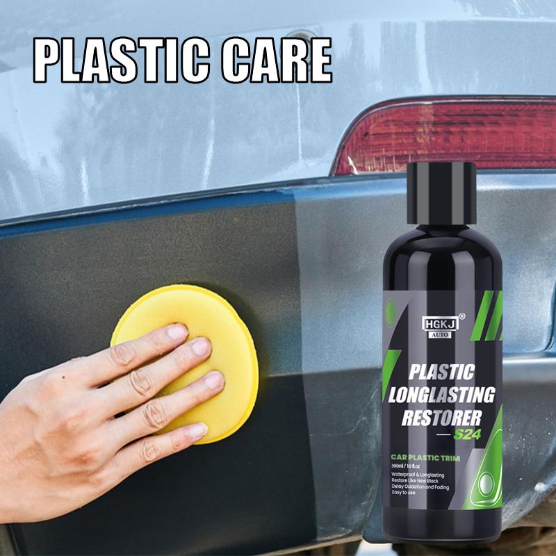 HGKJ S24 Obnovovač plastů Dlouhotrvající Hydrofobní tekutý přípravek na plasty a lišty Sada Povlak Opravář klávesnic Čistič Renovátor pro detailing automobilů
