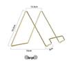 Geometric Wrought Iron Desktop Storage Organizer and Display Stand