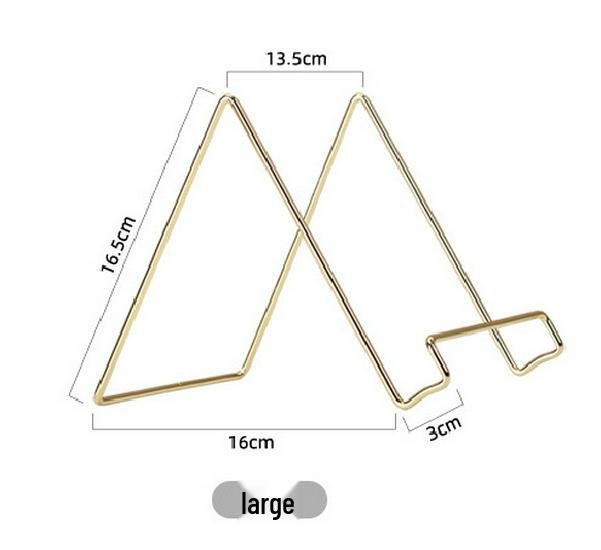 Geometric Wrought Iron Desktop Storage Organizer and Display Stand