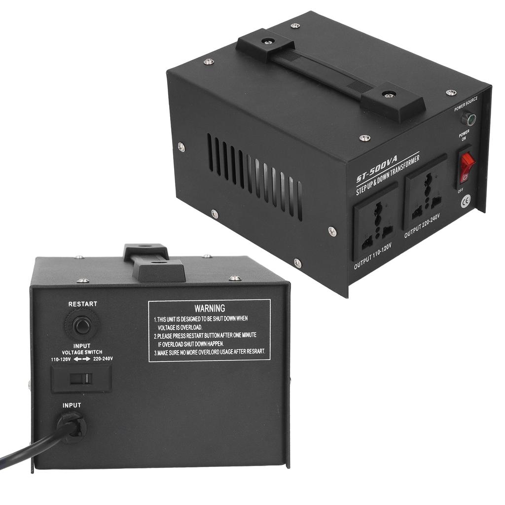 Voltage Converter Step Up Down 500W Power Converter Circuit Breaker 110VCelsius120V