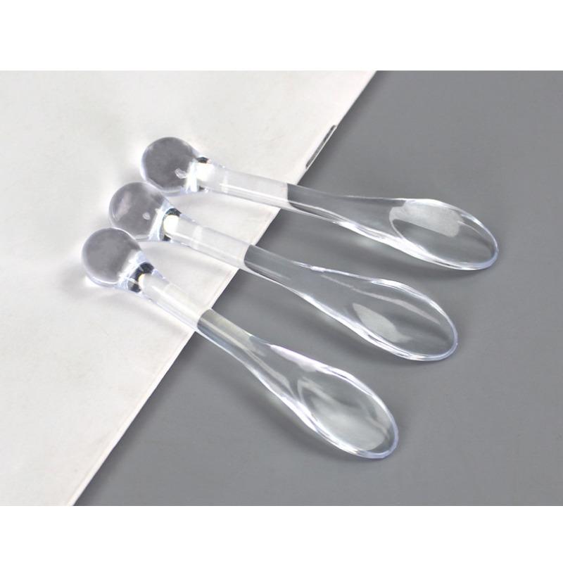 Amber Plastic Eye Massage Stick Facial Cream Mask Scoop Beauty Tool