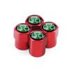 ZHA3 Aluminum Car Wheel Tire Valve Cap Auto Tire Protection Caps For Alfa Romeo Giulia Stelvio Giulietta 4C 156 Mito Tonale GT 166