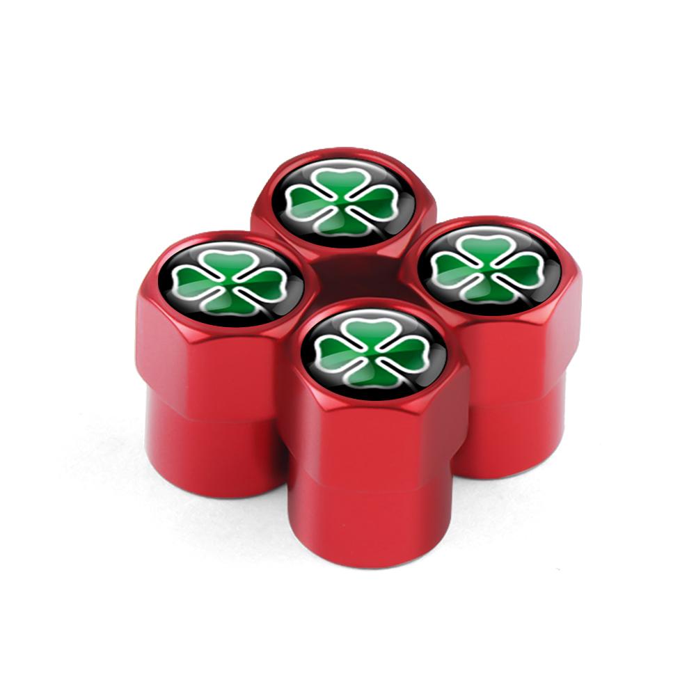 ZHA3 Aluminum Car Wheel Tire Valve Cap Auto Tire Protection Caps For Alfa Romeo Giulia Stelvio Giulietta 4C 156 Mito Tonale GT 166